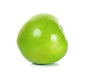 Green apple isolated on the white background