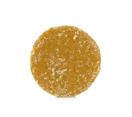 Brown sugar isolated on a white background