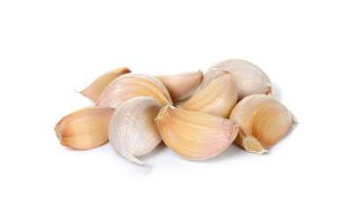 Garlic isolated on the white background