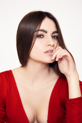 Naklejka premium Gorgeous brunette beauty