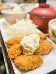 Japanese food- deep fried oyster