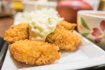 Japanese food- deep fried oyster