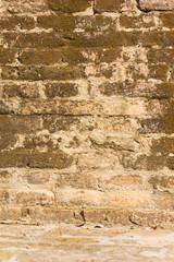 Old brick wall pattern or texture for abstract background