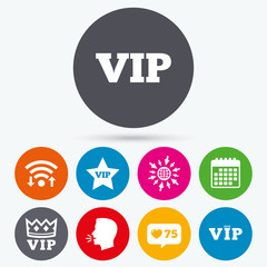 VIP icons. Very important person symbols.