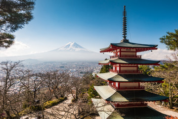 Chureito pagoda and Mountain Fuji