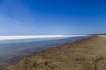 scenic view from water's edge