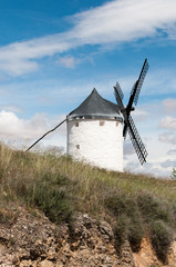 Fototapeta na wymiar Don Quixote windmills at Consuegra Spain