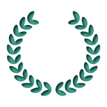 Logo couronne de laurier.