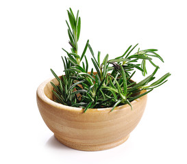 rosemary isolated on white background
