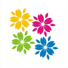 Spa Flowers Logo template