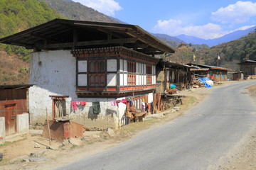 Countryside houses, Bhutan