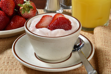 Strawberry yogurt