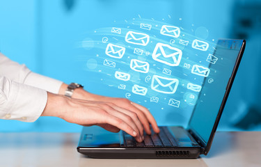 Concept of sending e-mails