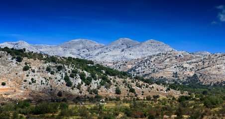 Fototapeta na wymiar Day Mountain Dikti. Crete