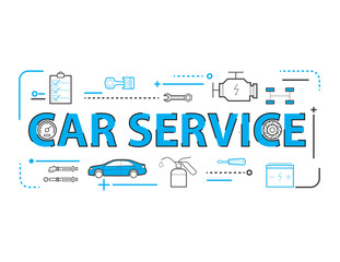 Car service,Auto mechanic working in garage, Repair service