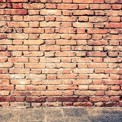 Old red brick wall textures and backgrounds