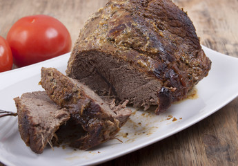 Roast beef  .