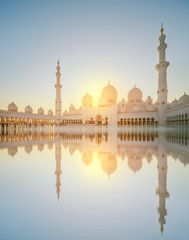 Sheikh Zayed Grand Mosque at day light, Abu-Dhabi
