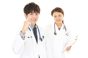 Fototapeta premium 笑顔の二人の医師