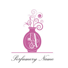 Vector abstract icon perfumery store