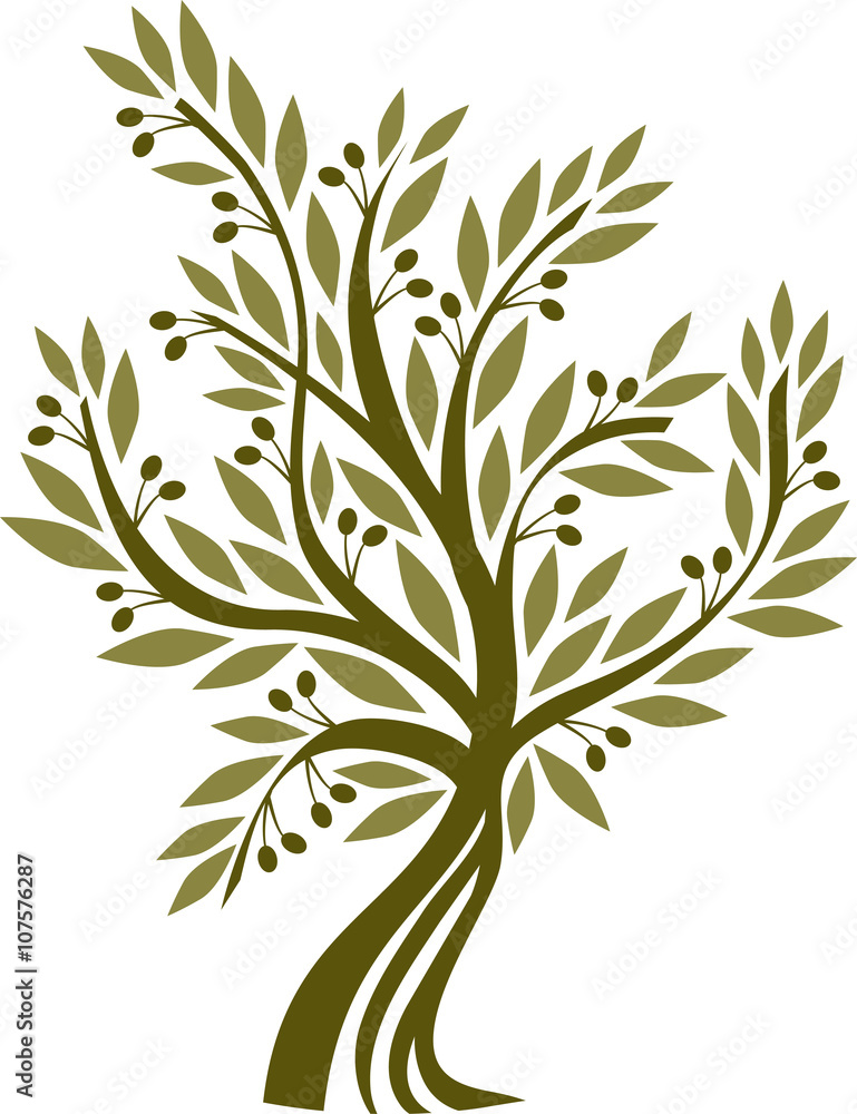 Wall mural olive tree