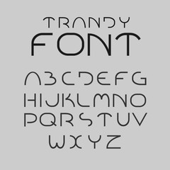 Minimalist alphabet letters