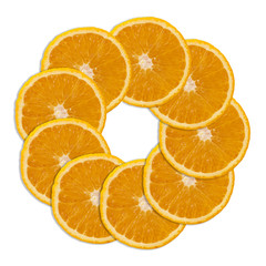 cut the grapefruit sections lie next to each other