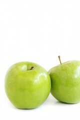 Granny Smith Apple on White Background