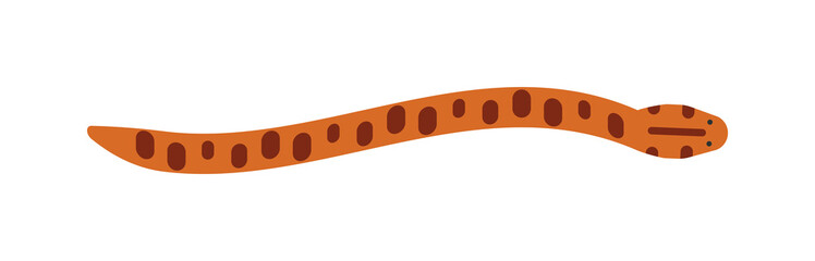 Naklejka premium Snake character wildlife nature toxic reptile cartoon vector