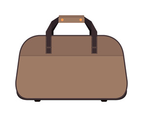 Journey suitcase travel fashion bag trip baggage vacation vector.