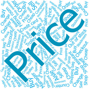 price,Word cloud art background