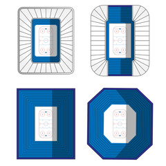 Set of Hockey Rinks