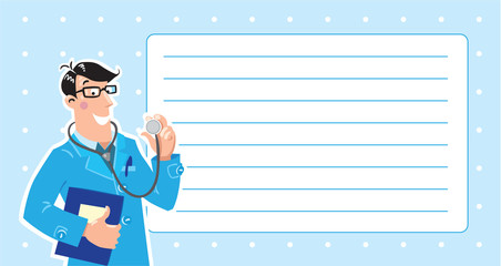 Family doctor. Design template