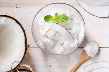 coconut ice cream