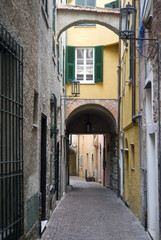Typical Italian narrow street