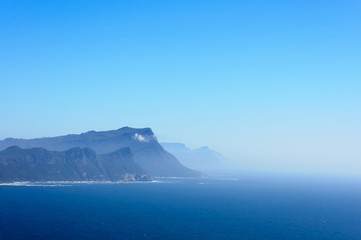 Fototapeta premium Beautiful island scenery and blue sky background