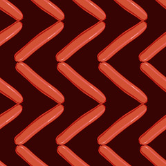 sausage colorful seamless background