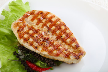 Grilled turkey breast