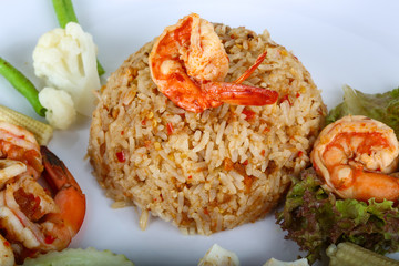 Fried rice with seafood
