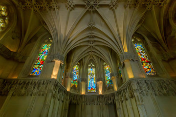 Interior of medieval chapel