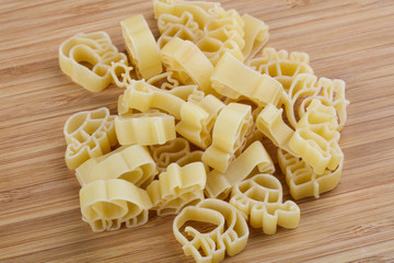 Raw macaroni for kids