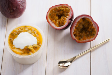 passion fruit yogurt.