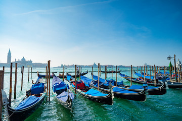 Naklejka premium Venedig, Bootsanleger Piazzetta San Marco