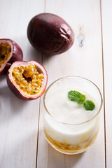 passion fruit yogurt.