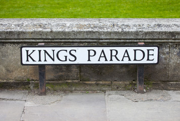 Kings Parade in Cambridge