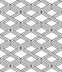 Contemporary abstract vector endless background, three-dimensional