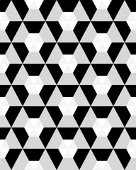 Obrazy na Szkle  Streszczenie czarno-białe tło, bezszwowe wektor wzór