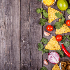 Concept of Mexican food, copy space.
