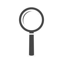 Magnifying glass isolated on white background