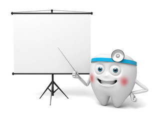 Fototapeta premium The dentist is teaching
